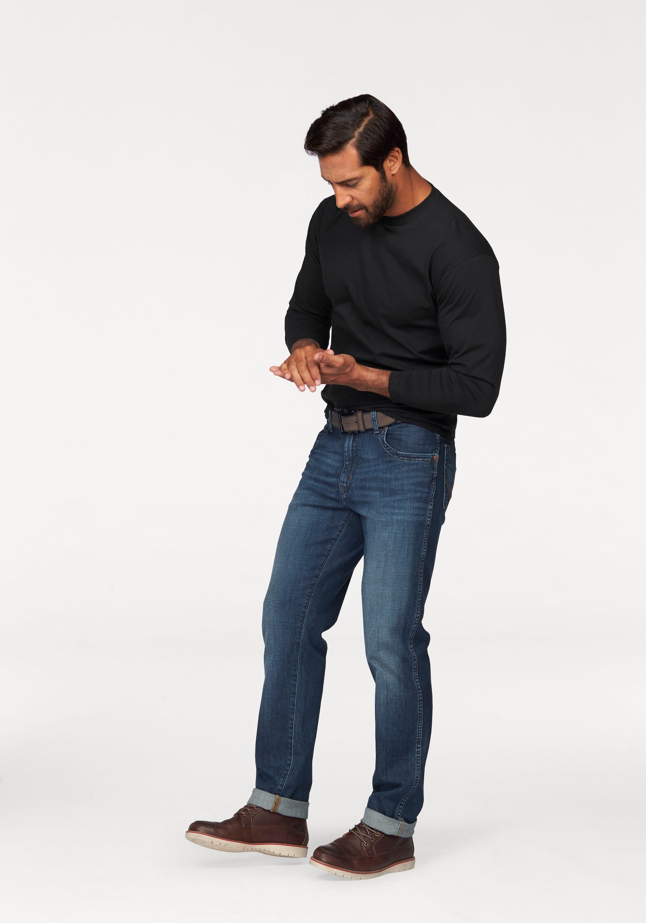 Fruit of the Loom Langarmshirt, 2 Stk. aus reiner Baumwolle, 2-er Pack