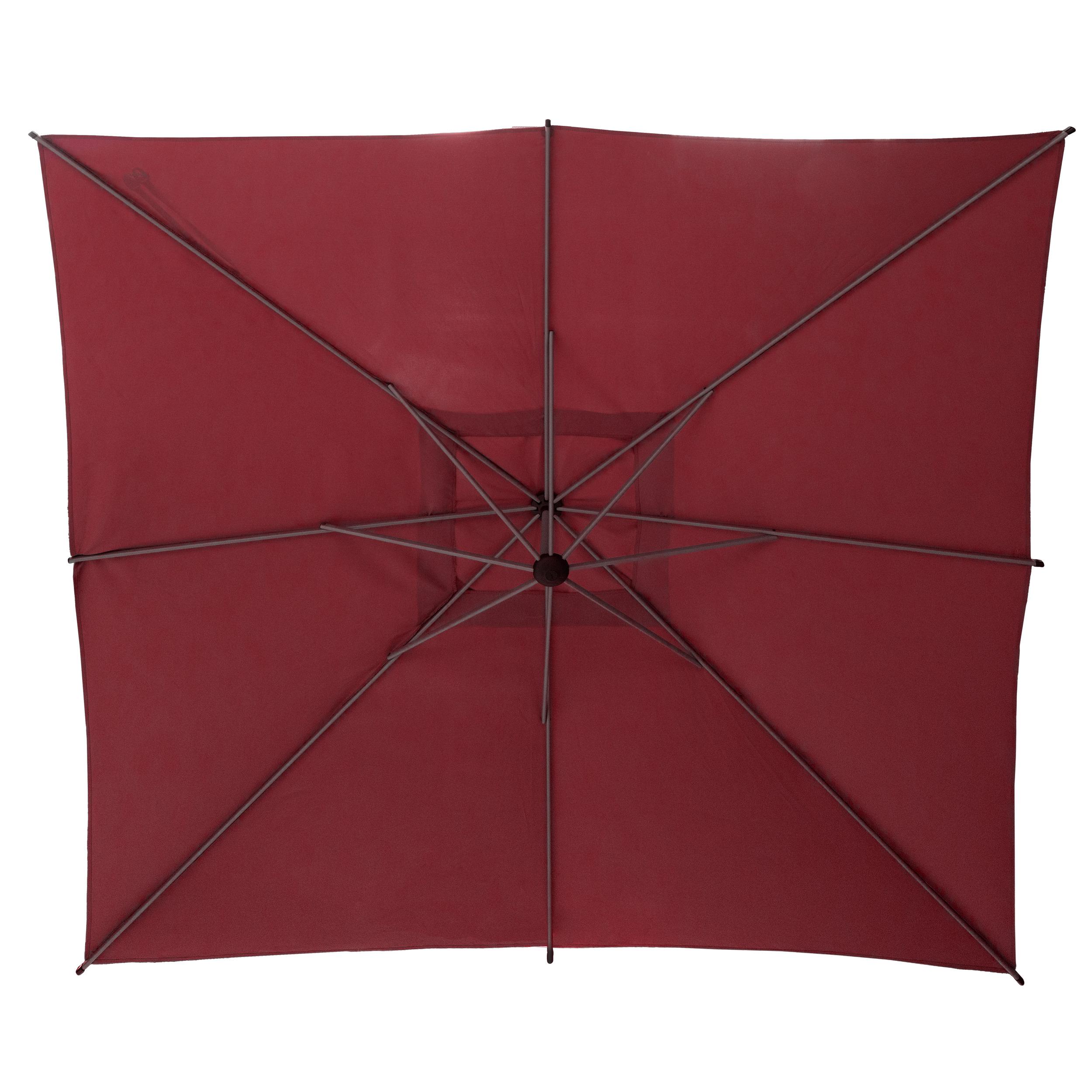 PARASOL DECENTRE 2.5X2.5M MANOA BORDEAUX