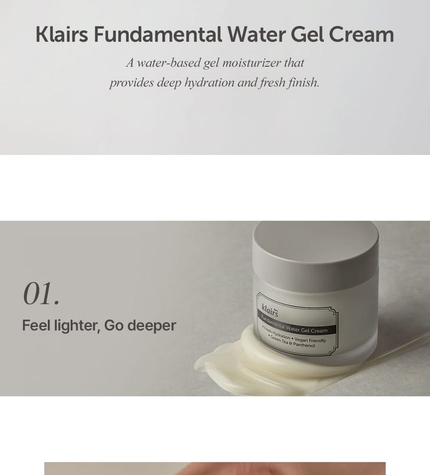 Beste Klairs - Fundamentele Water Gel Crème
