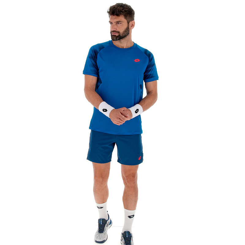 Tee-shirt de tennis homme Lotto D2B Tech bleu