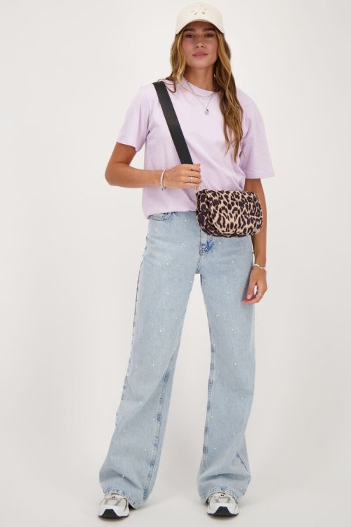 Lila T-shirt don't look back