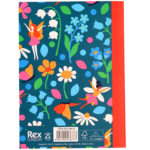 Rex london A6 notitieboekje fairies in the garden