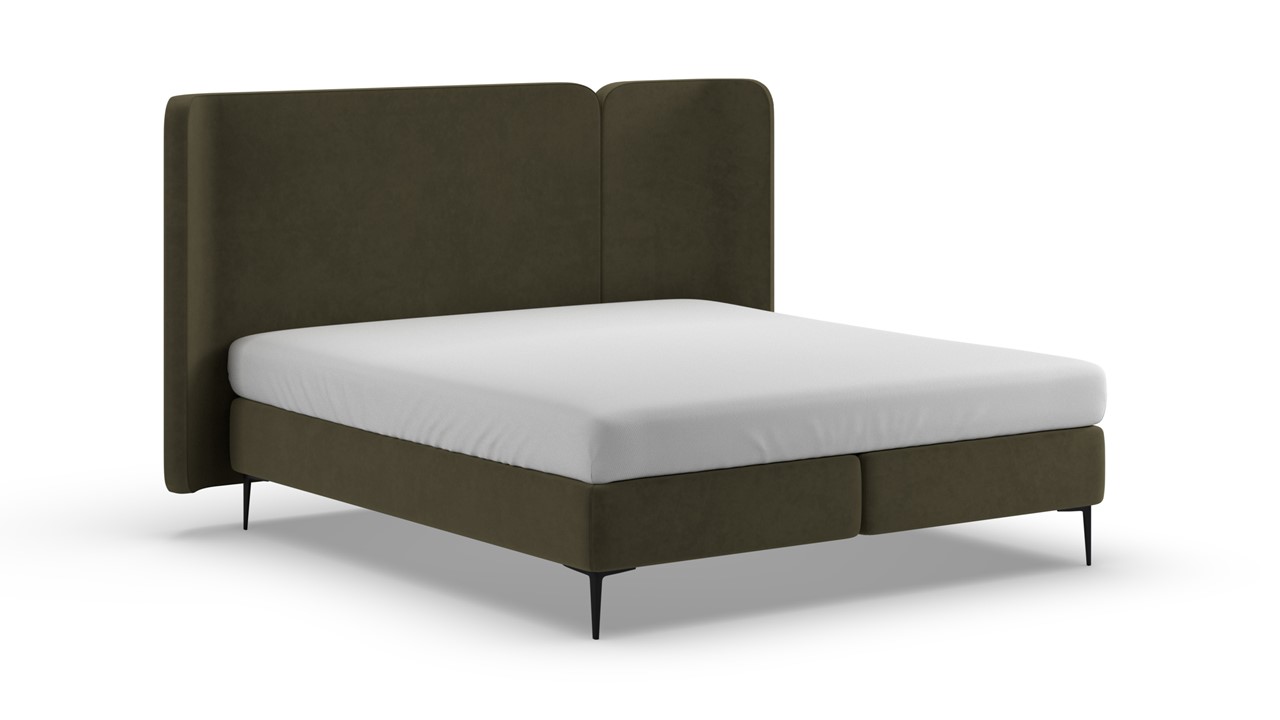 Boxspring Mesa met Kårlsson Excellence matras - Soft suede forest