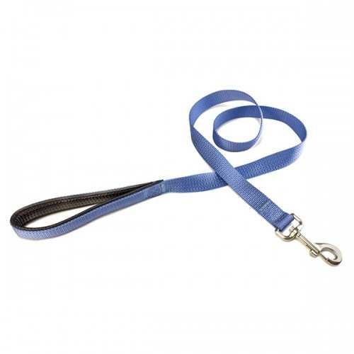 Guia de nylon simples para cães, azul