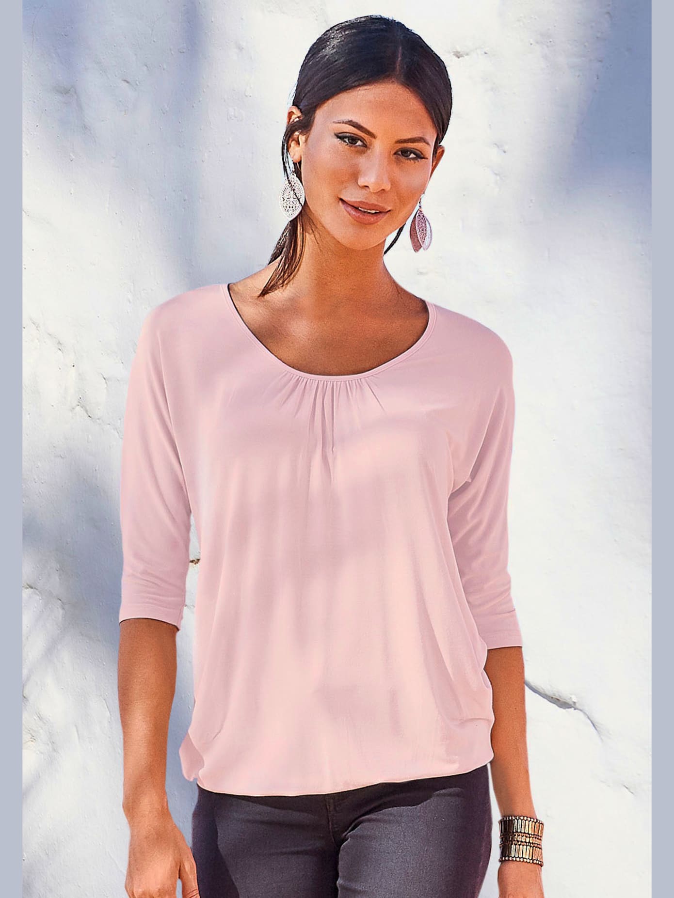 T-shirt à manches 3/4 lot de 2 pratique