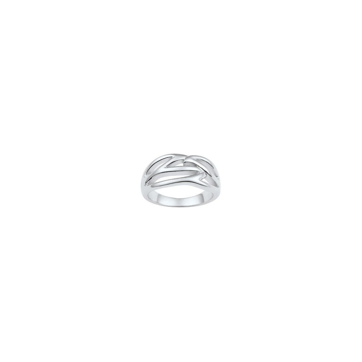 Bague en Acier 316L - blanc brillant