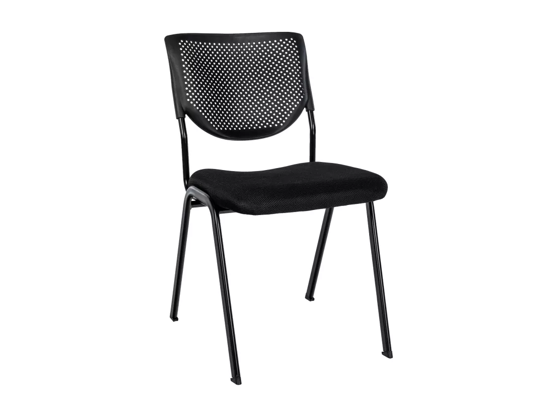 Chaise de conférence - Tissu - Noir / Noir - Kaber