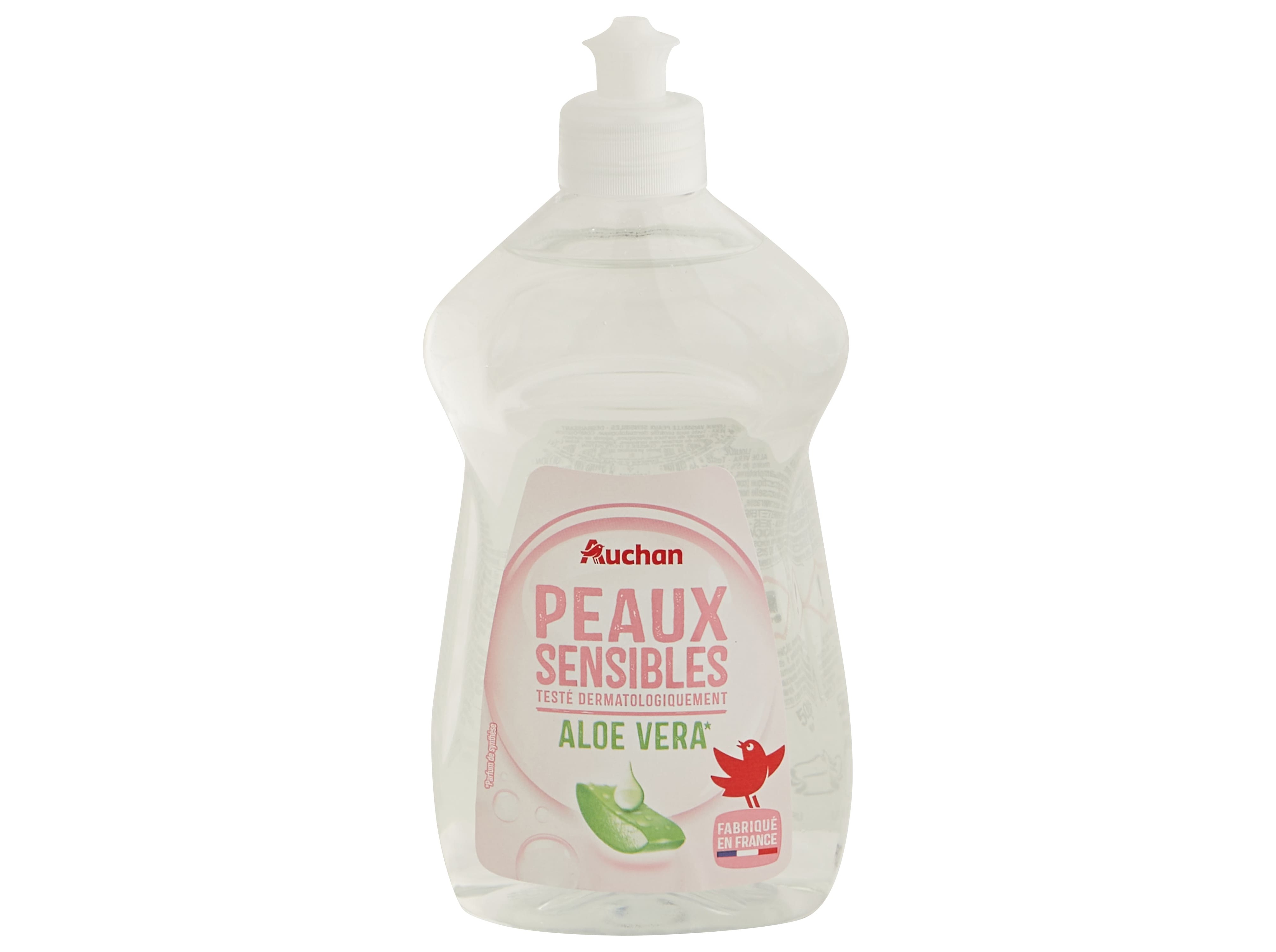 DETERGENTE LOIÇA MANUAL AUCHAN PELES SENSÍVEIS ALOE VERA 500ML