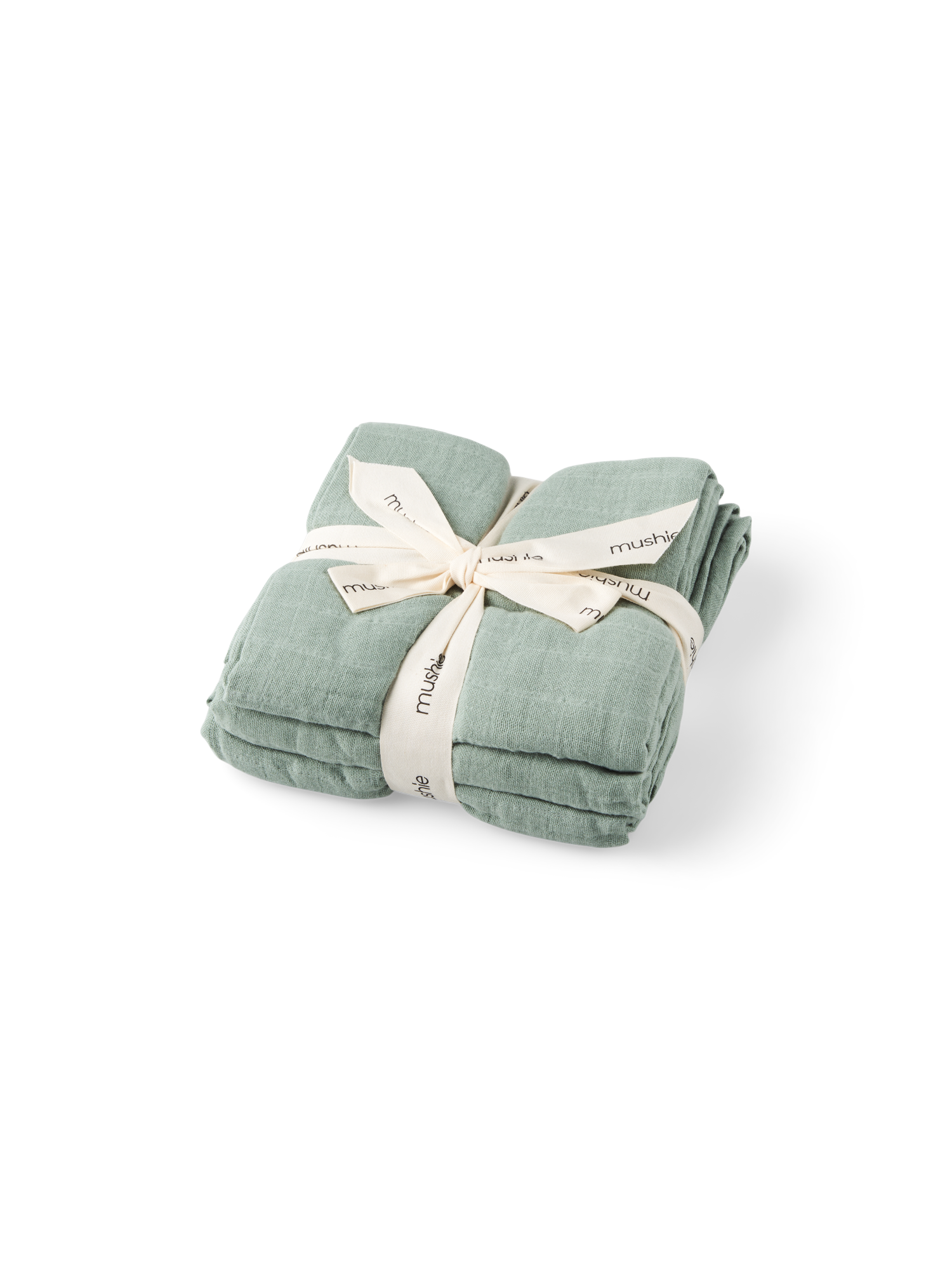 Stofbleer 3-pak | Bomuld. 58,42 x 59,69 cm. 3 stk.  | Dusty Green | Mushie