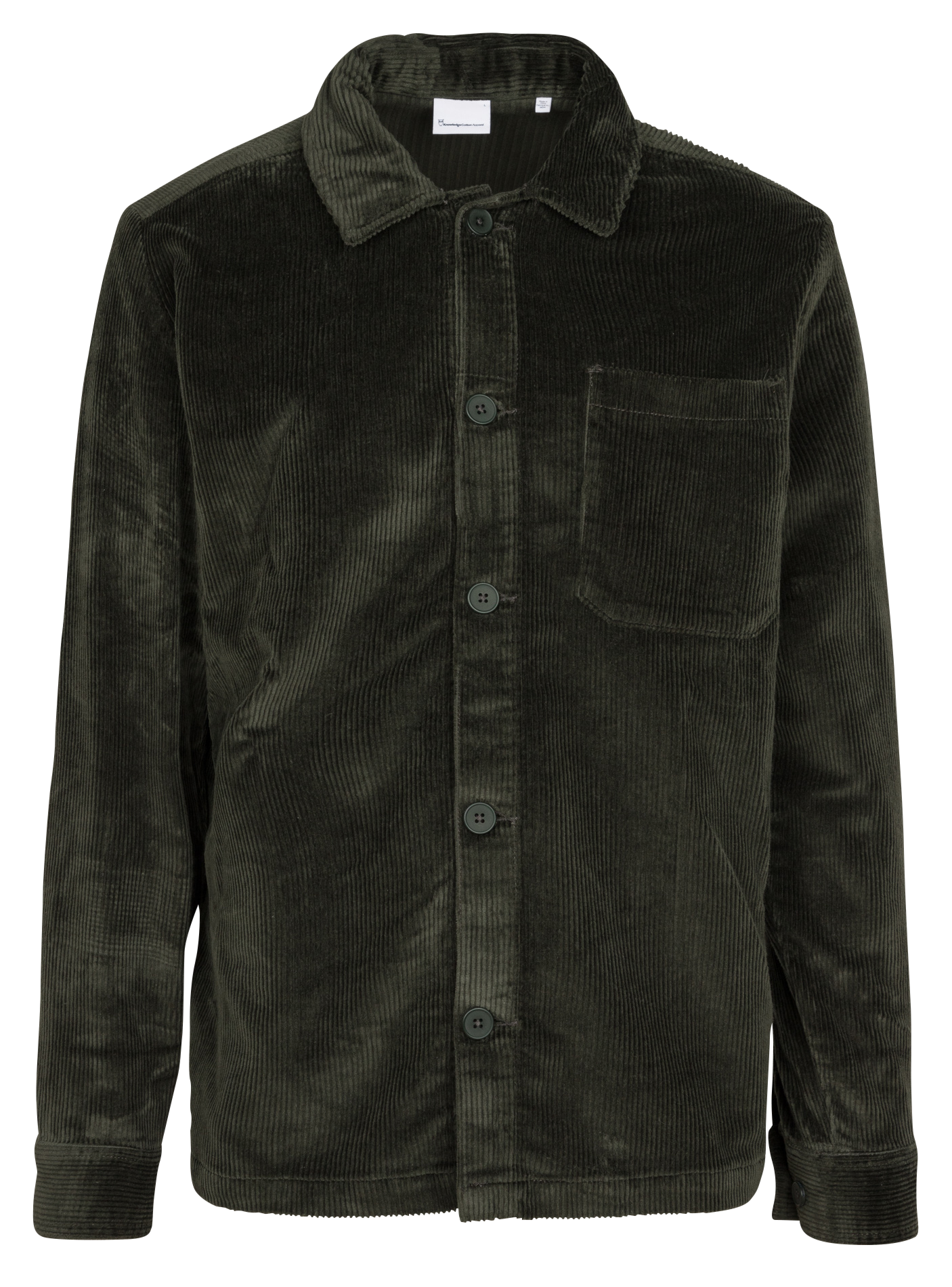 Veste col classique en coton bio | Vert