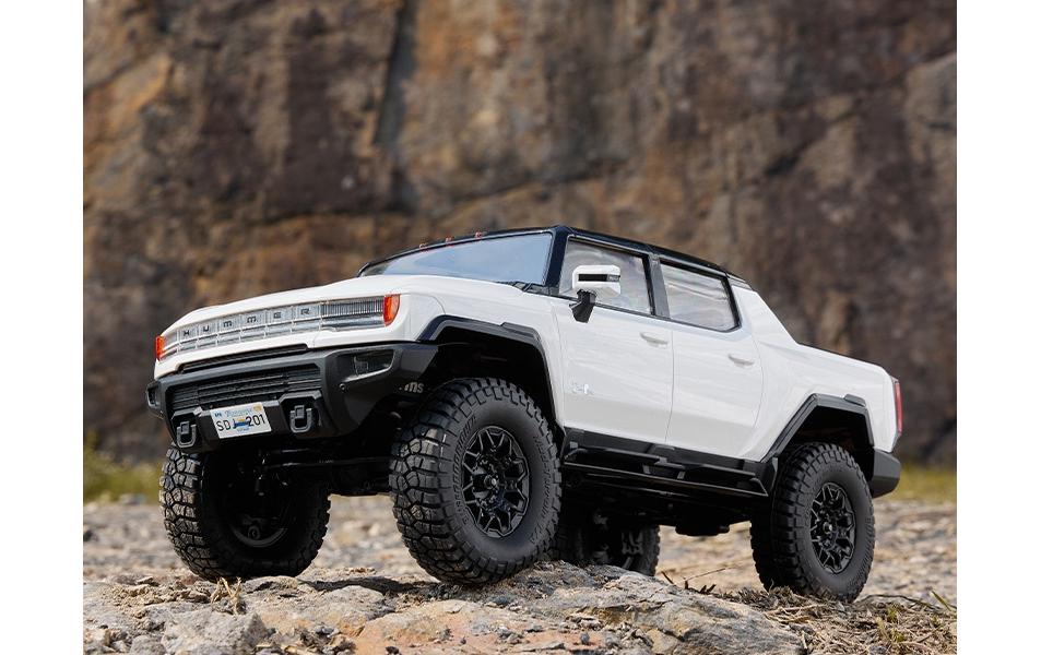 Scale Crawler FCX18 Hummer EV Weiss, 1:18, RTR<br>Detailgetreues Hummer EV Scale RC Modell