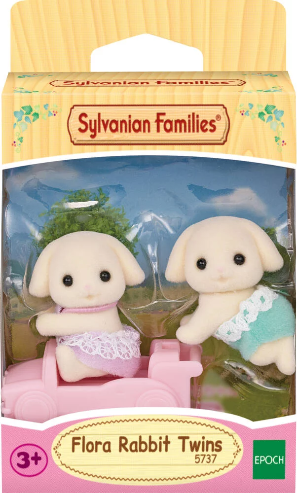 LES JUMEAUX LAPIN BELIER -SYLVANIAN FAMILLES