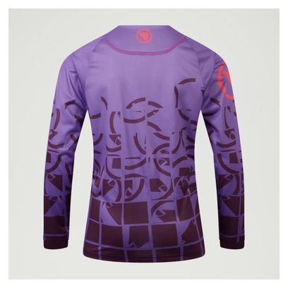Maillot Manches Longues Enfant Endura MT500 Burner Violet