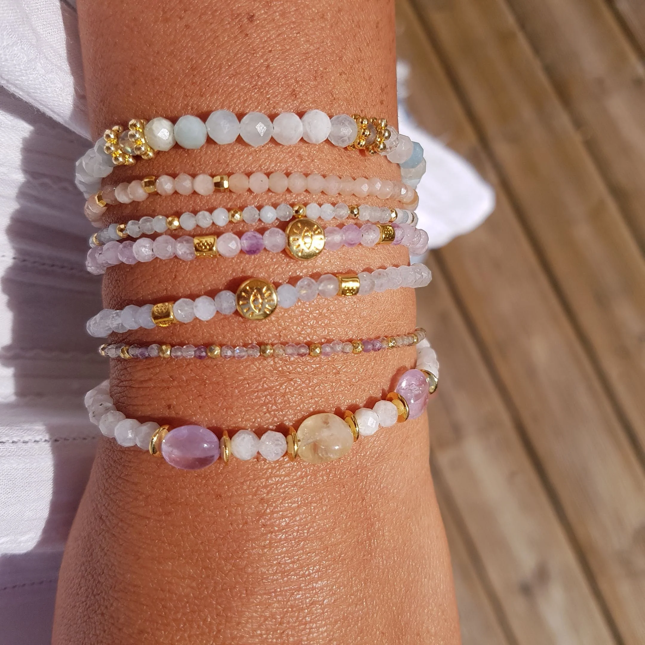 VIC - Bracelet oeil ametrine | Bleu
