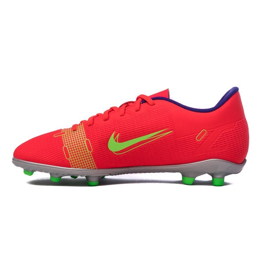 Nike Mercurial Vapor 14 Club MG Spectrum - Rouge/Argenté Enfant