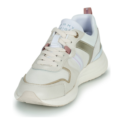 Tommy Hilfiger - METALLIC CASUAL RETRO RUNNER - Blanc / Argenté