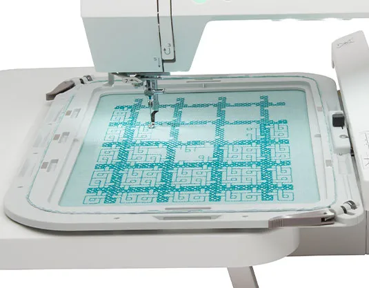 Janome Memory Craft 550E, Hvid, Automatisk symaskine, Syning, LCD, Berøring, USB