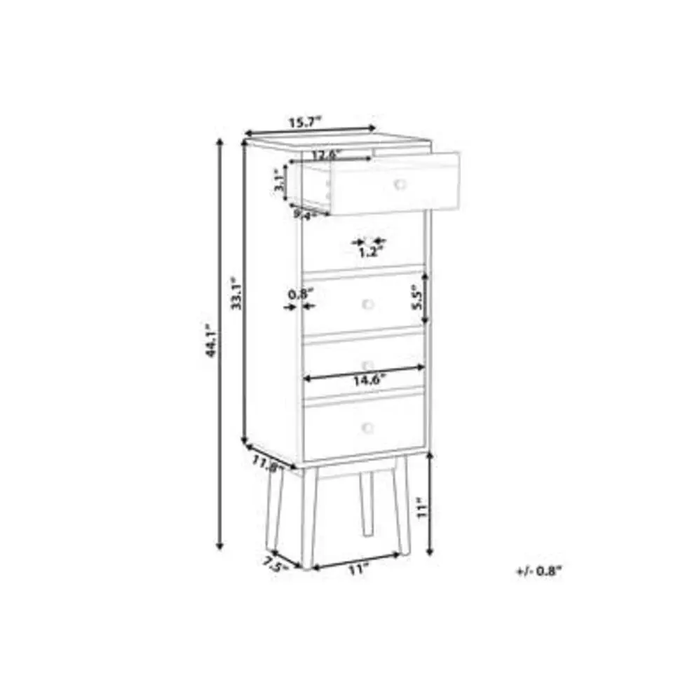FOLEY - Commode - Lichte houtkleur - MDF