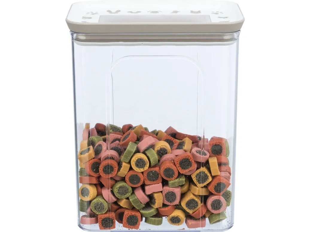 TRIXIE 24669, Madopbevaringskrukke til kæledyr, Plast, Transparent, Monokromatisk, Fritstående, 2,2 L