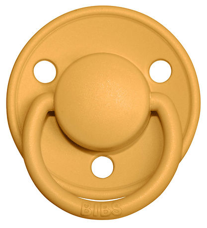 BIBS De Lux Schnuller - Gr. 2 - 2er-Pack - Rund - Mustard/Petrol