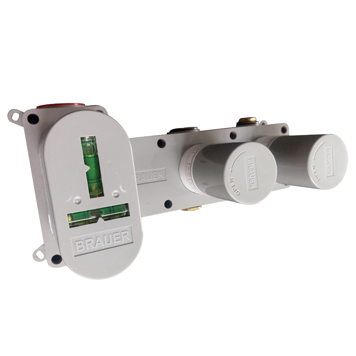 Brauer Copper Edition inbouwthermostaat met 2 stopkranen geborsteld koper PVD
