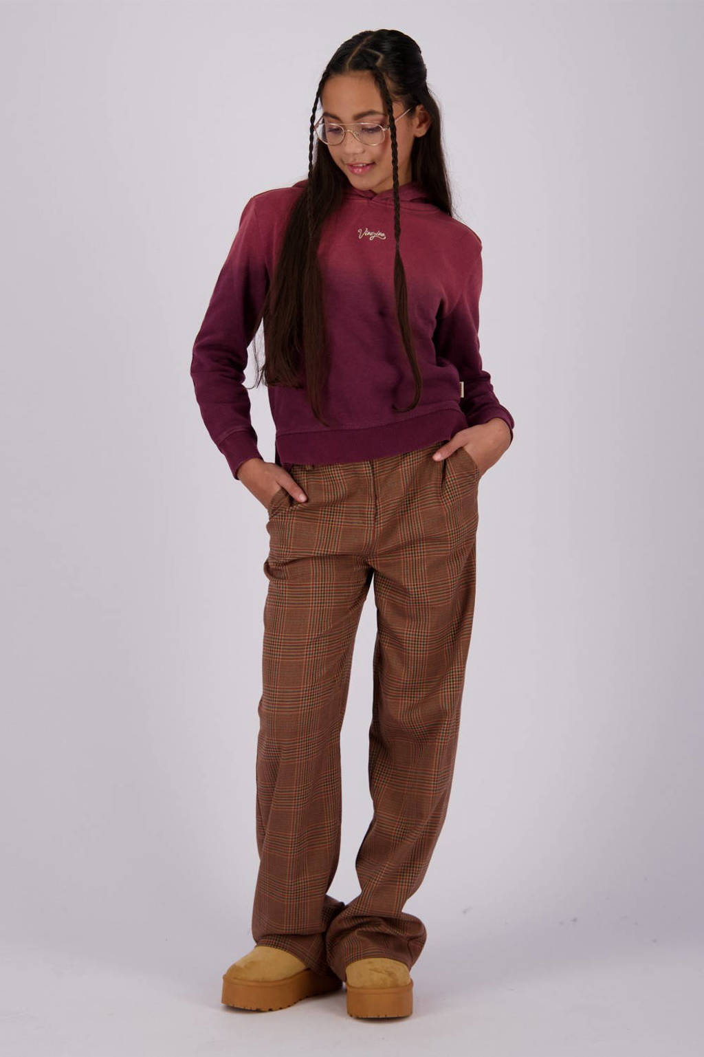 Vingino dip-dye sweater Narina wijnrood