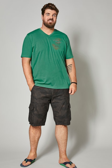 John F. Gee Cargo-Bermuda, Camouflage, Regular Fit, bis 74,