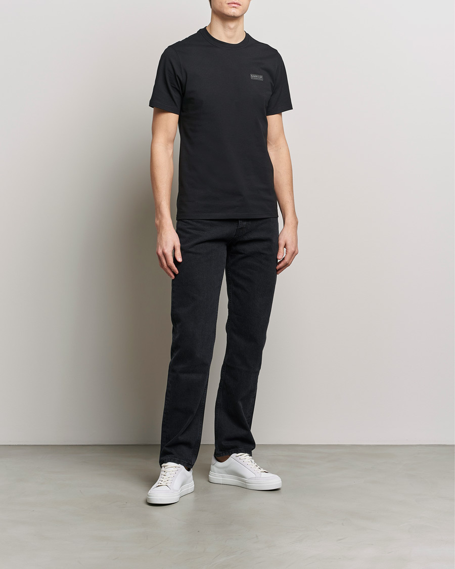 Barbour International Small Logo T-Shirt Black/Pewter