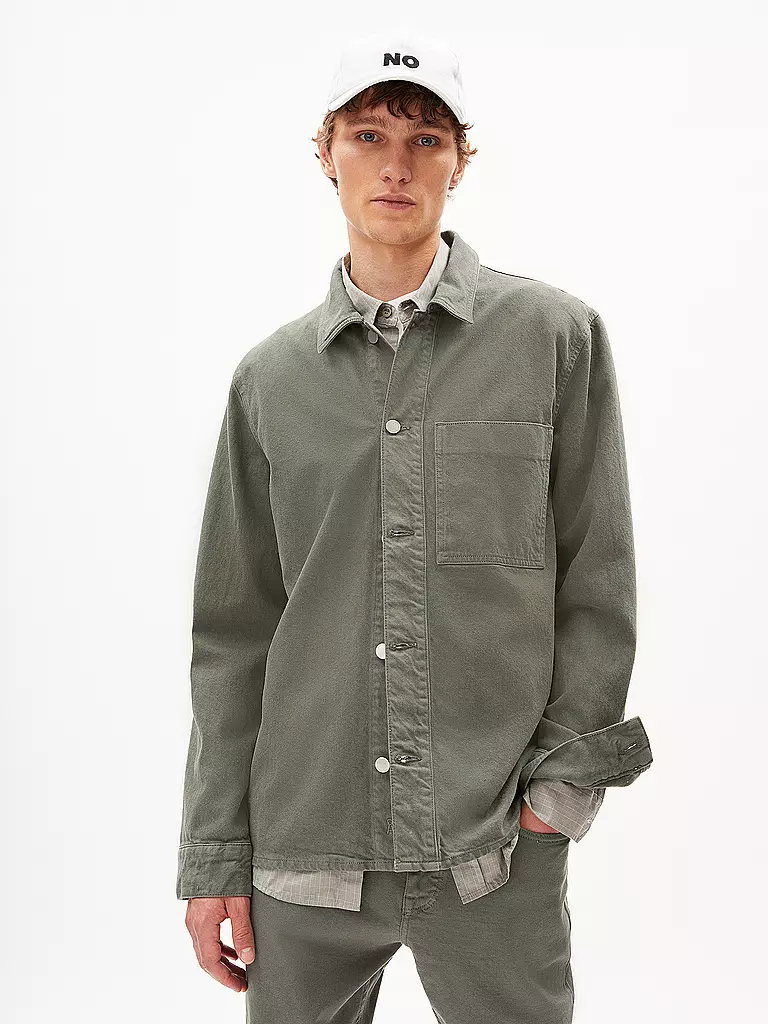 ARMEDANGELS Overshirt FAARN GMT DYE grau