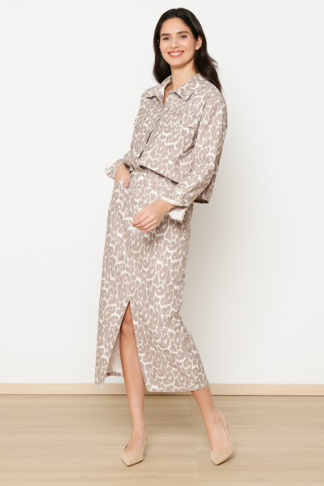 LolaLiza taupe dames rok