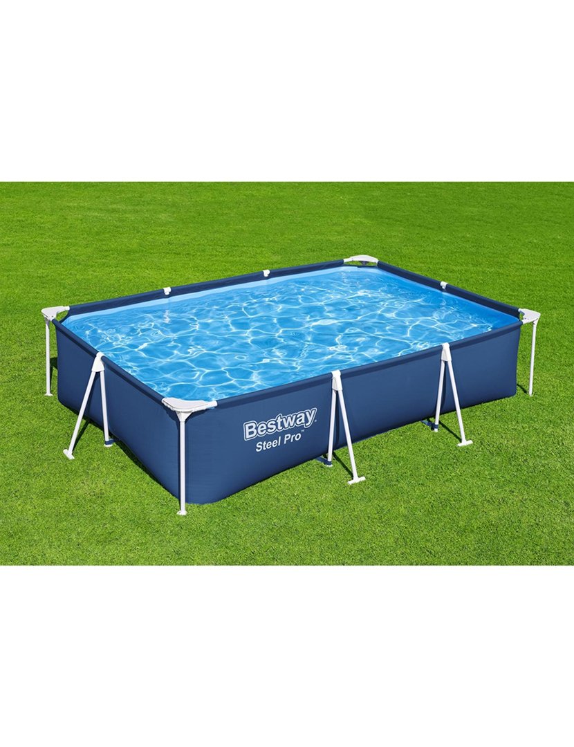 Steel Pro Pool 300x201x66cm Blue