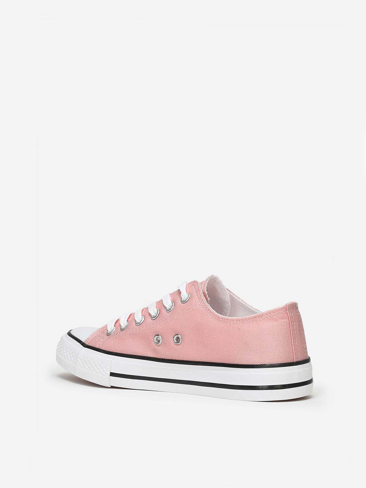 Tennis basses en toile- Rose foncé