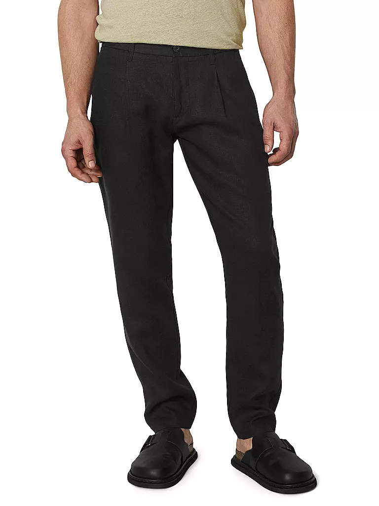 MARC O'POLO Leinenchino  schwarz