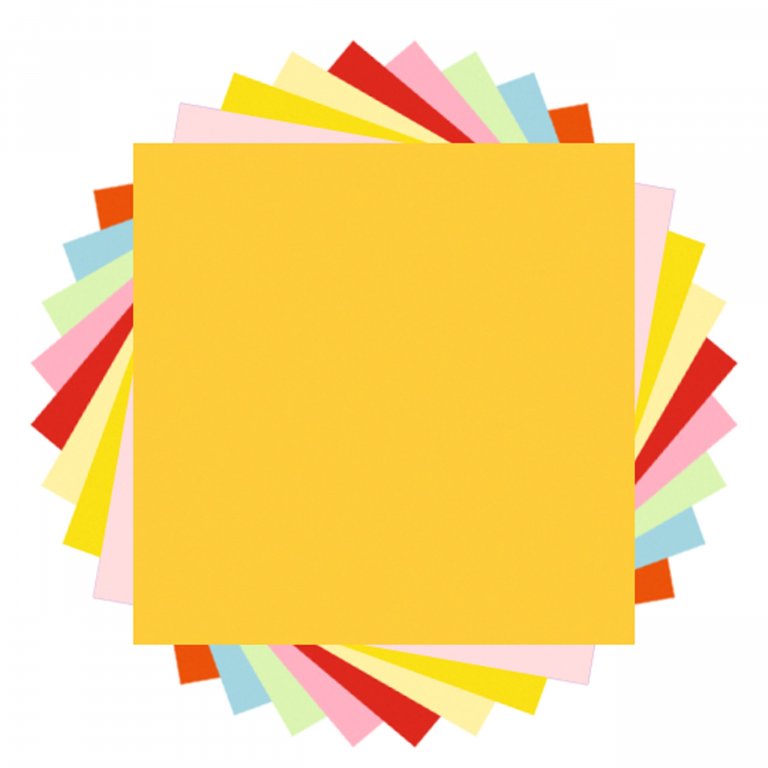 Origami Faltblätter, durchgefärbt, einfarbig