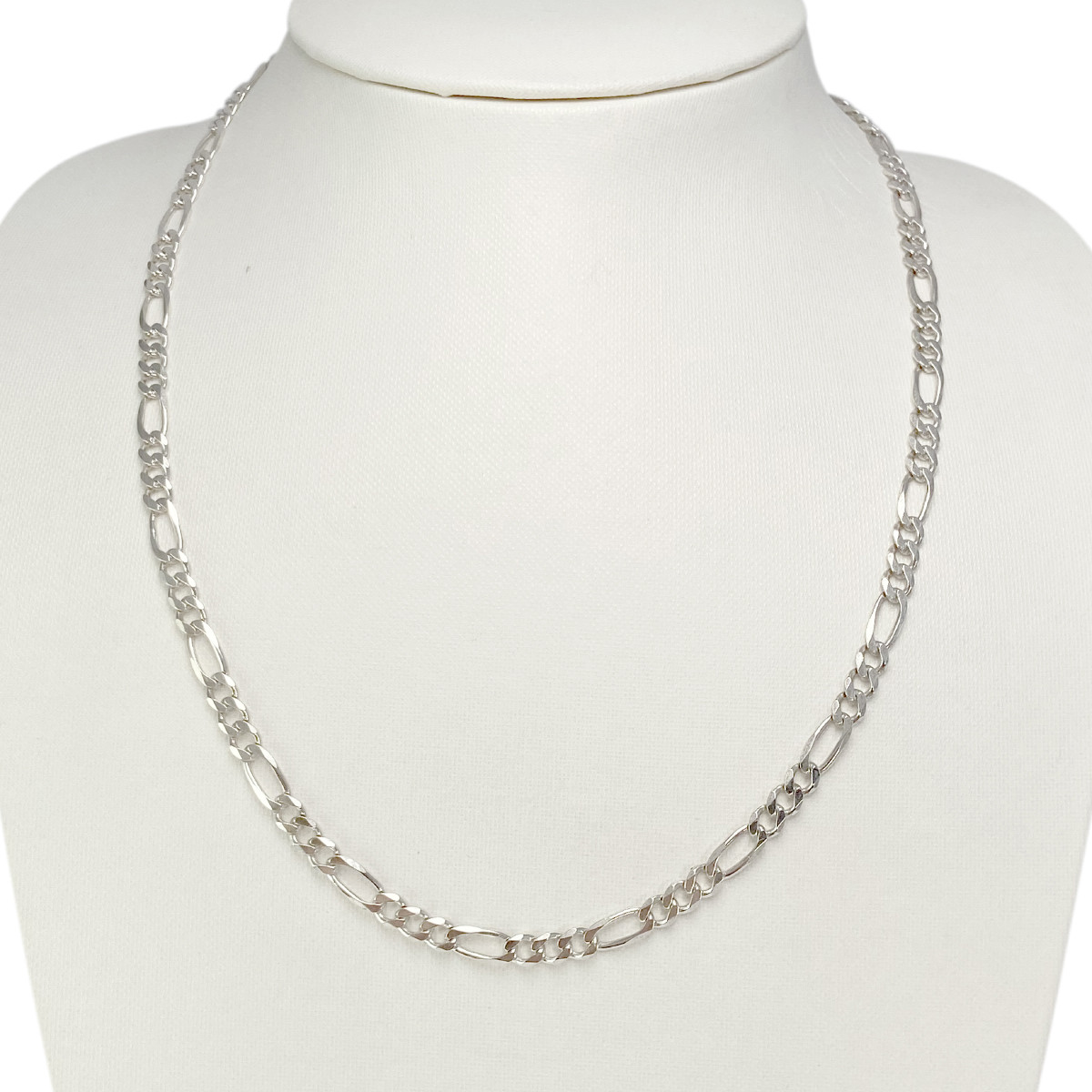 Collier d'occasion argent 925 maille cheval alternée 50,5 cm