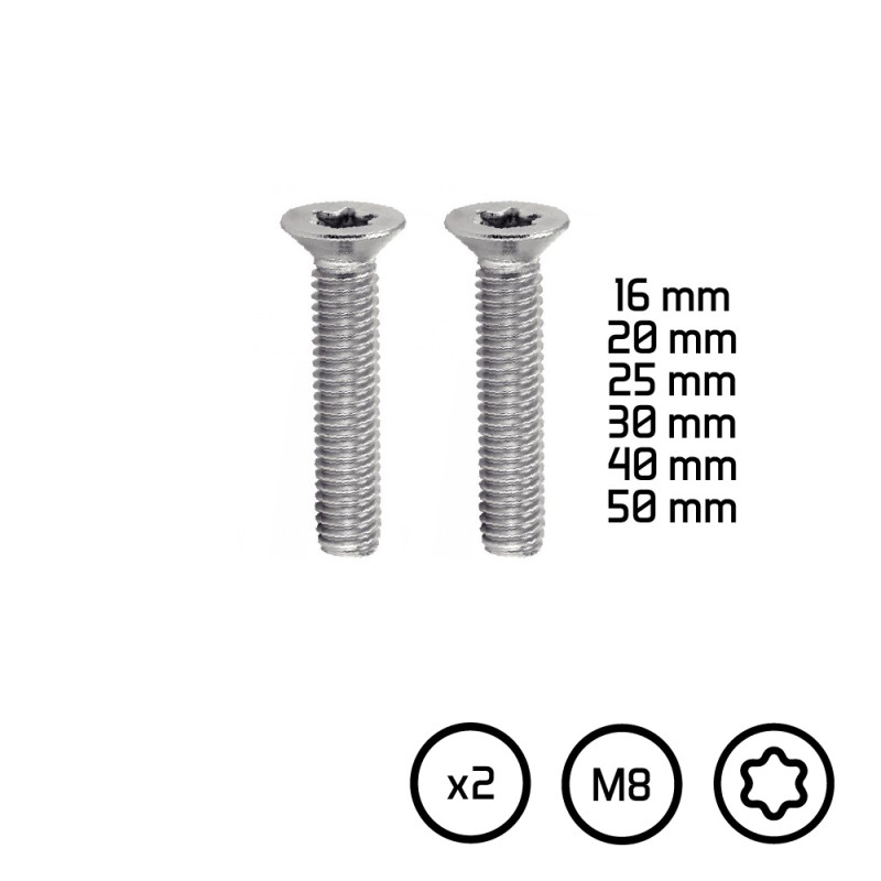 LOT DE 4 TRACK NUTS POUR FOIL AVEC VISSERIE - M8