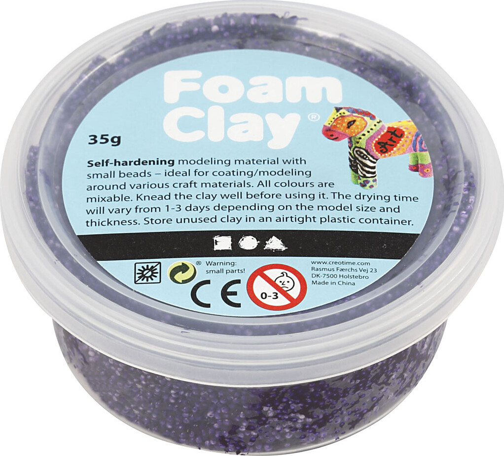 Foam Clay - Lilla - Modellervoks - 35 G
