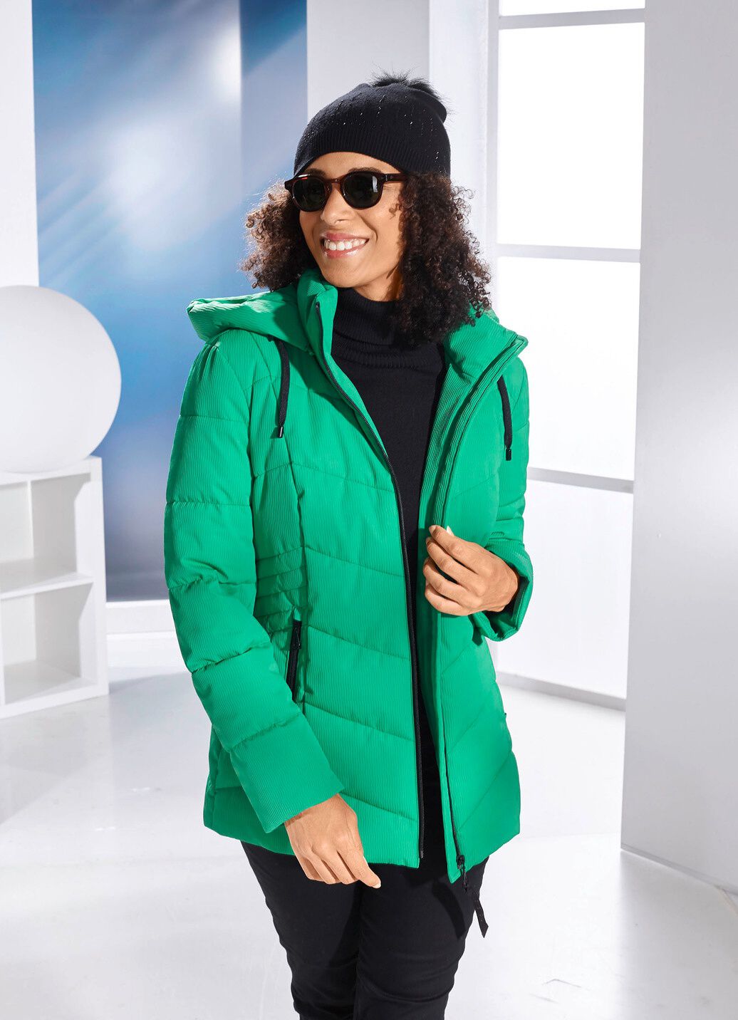 Jacke mit Reißverschlussleiste