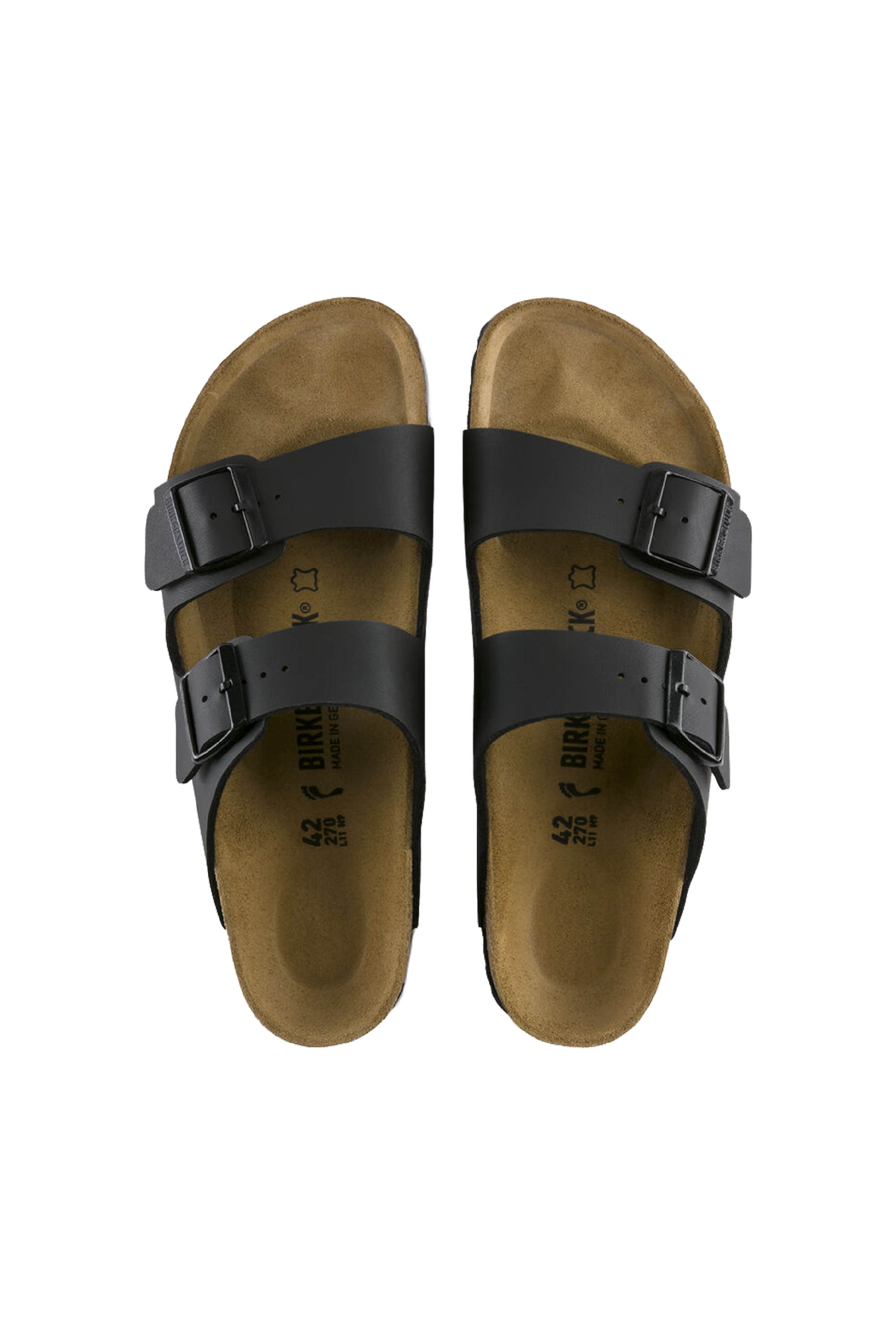 BIRKENSTOCK Sandales plates ARIZONA Noir