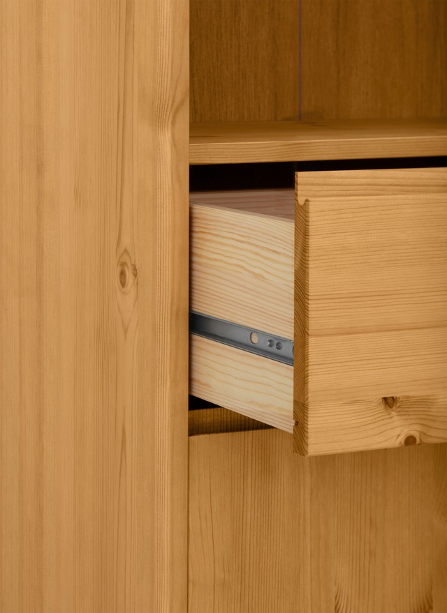 GOODproduct Midischrank »Jorrick« Breite 60 cm, Massivholz Kiefer mit Bio Öl/Wachs behandelt