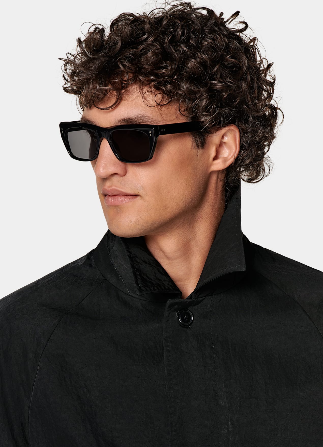 Trench ceinturé noir
