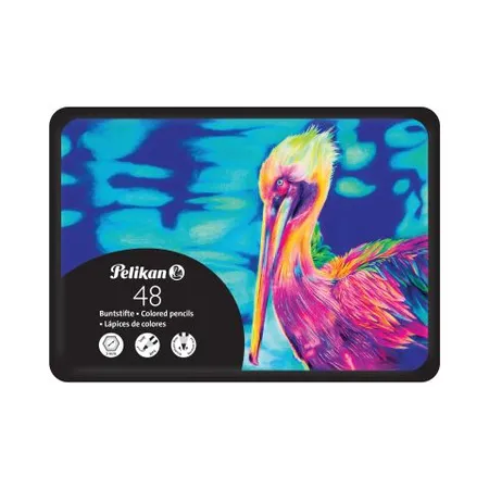 Pelikan Premium Buntstifte 48 Stück im Metalletui