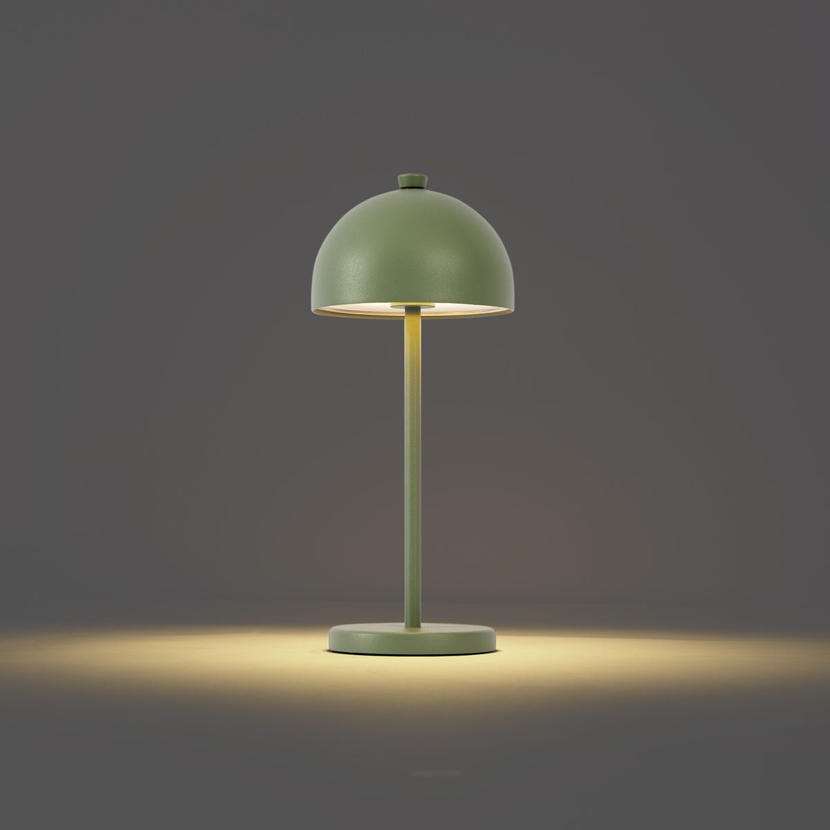 Tafellamp groen incl. LED IP54 oplaadbaar met laadstation - Squirrel