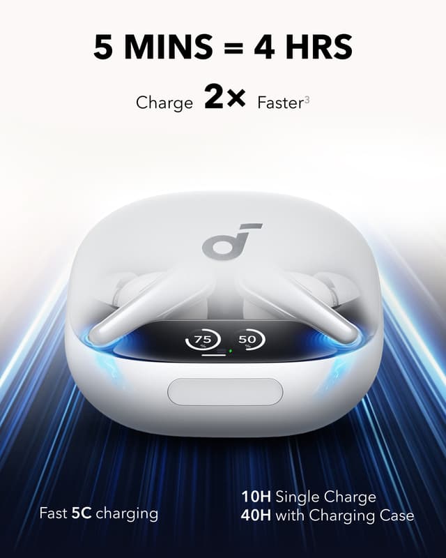 Soundcore Liberty 4 Pro true wireless in-ear høretelefoner (hvid)