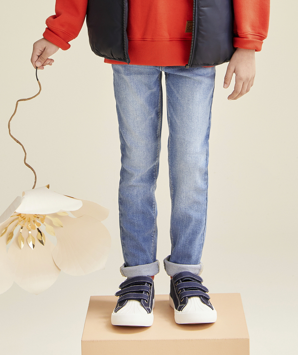 pantalon super skinny garçon en denim low impact