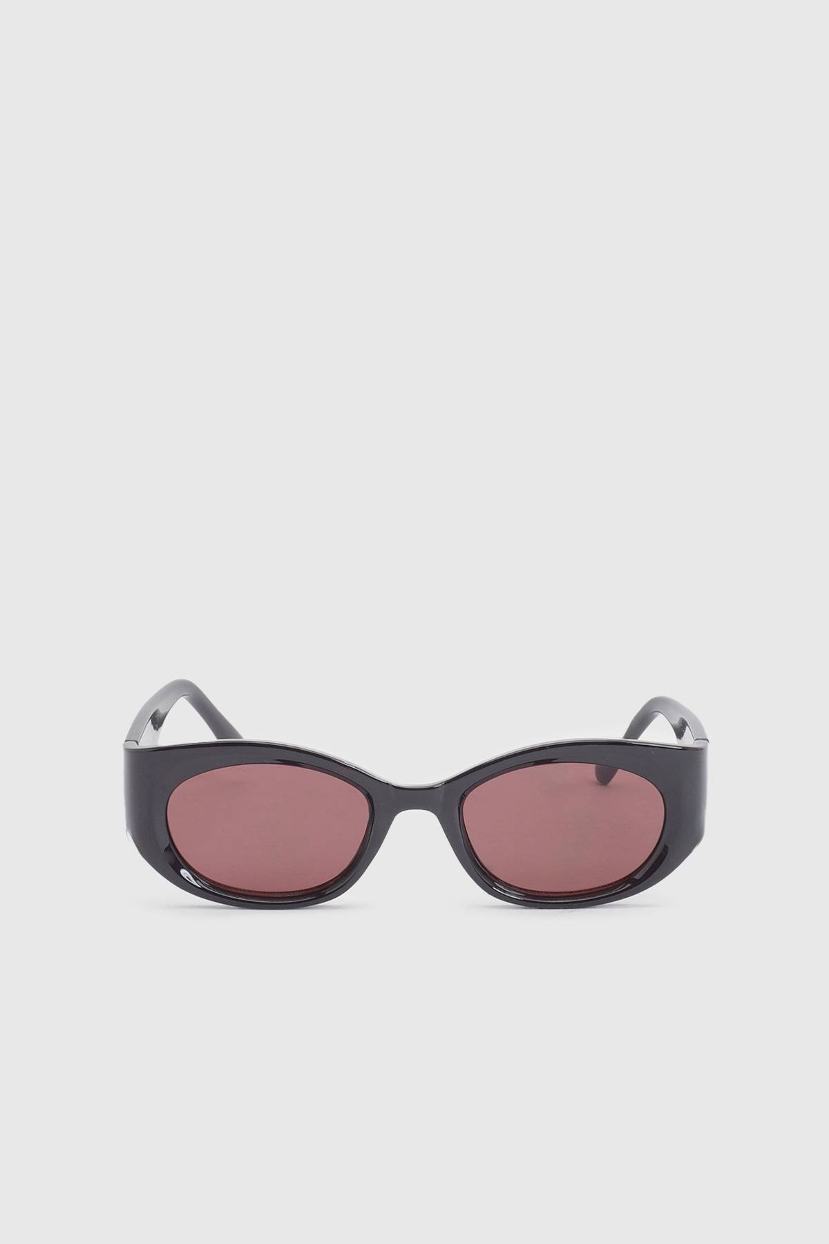 boohoo Lunettes De Soleil Rondes À Monture Épaisse Prune