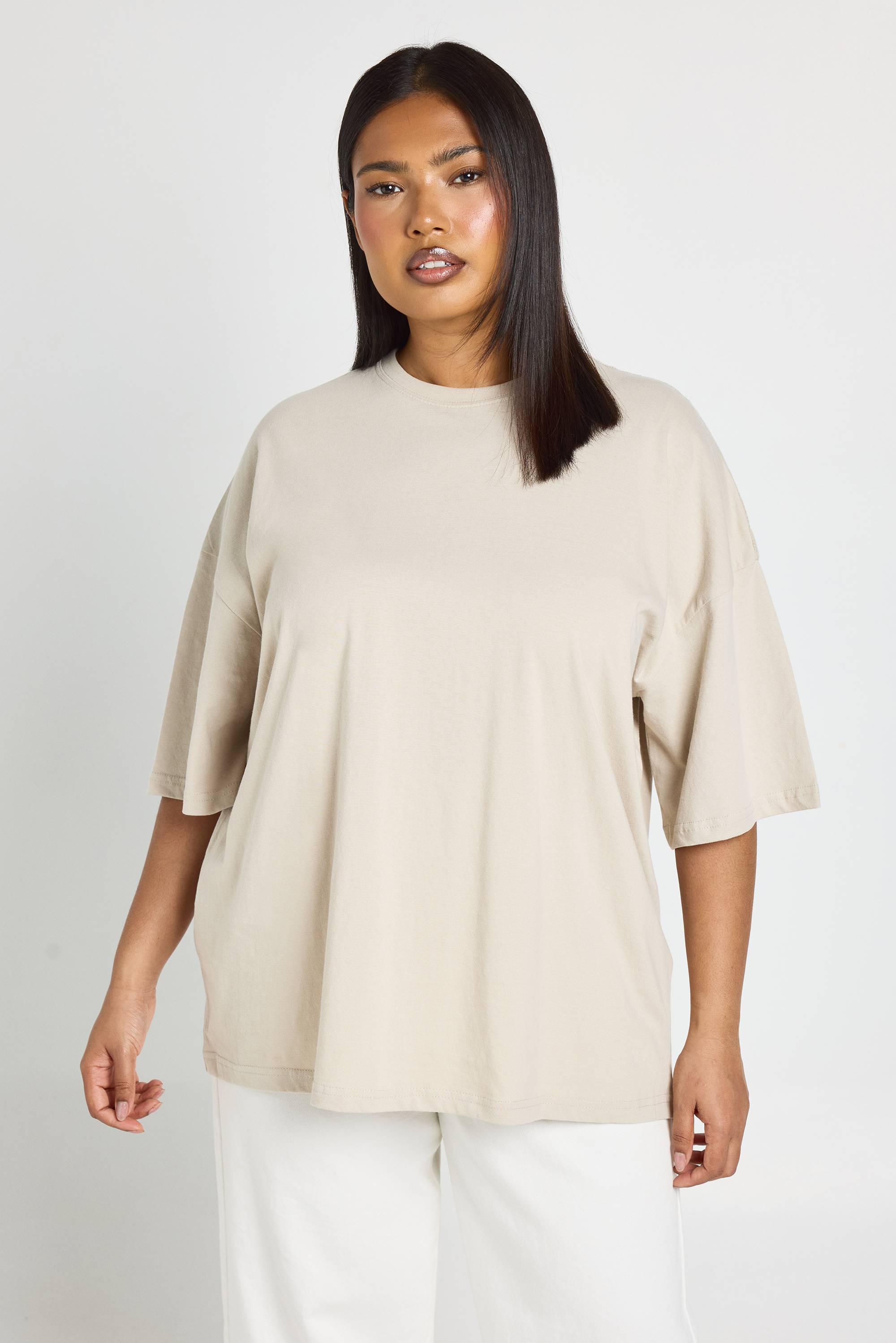 boohoo T-shirt Oversize Basique Grande Taille