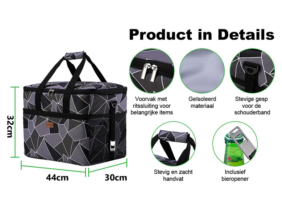 Packaway 40 liter geïsoleerde koeltas - Abstract