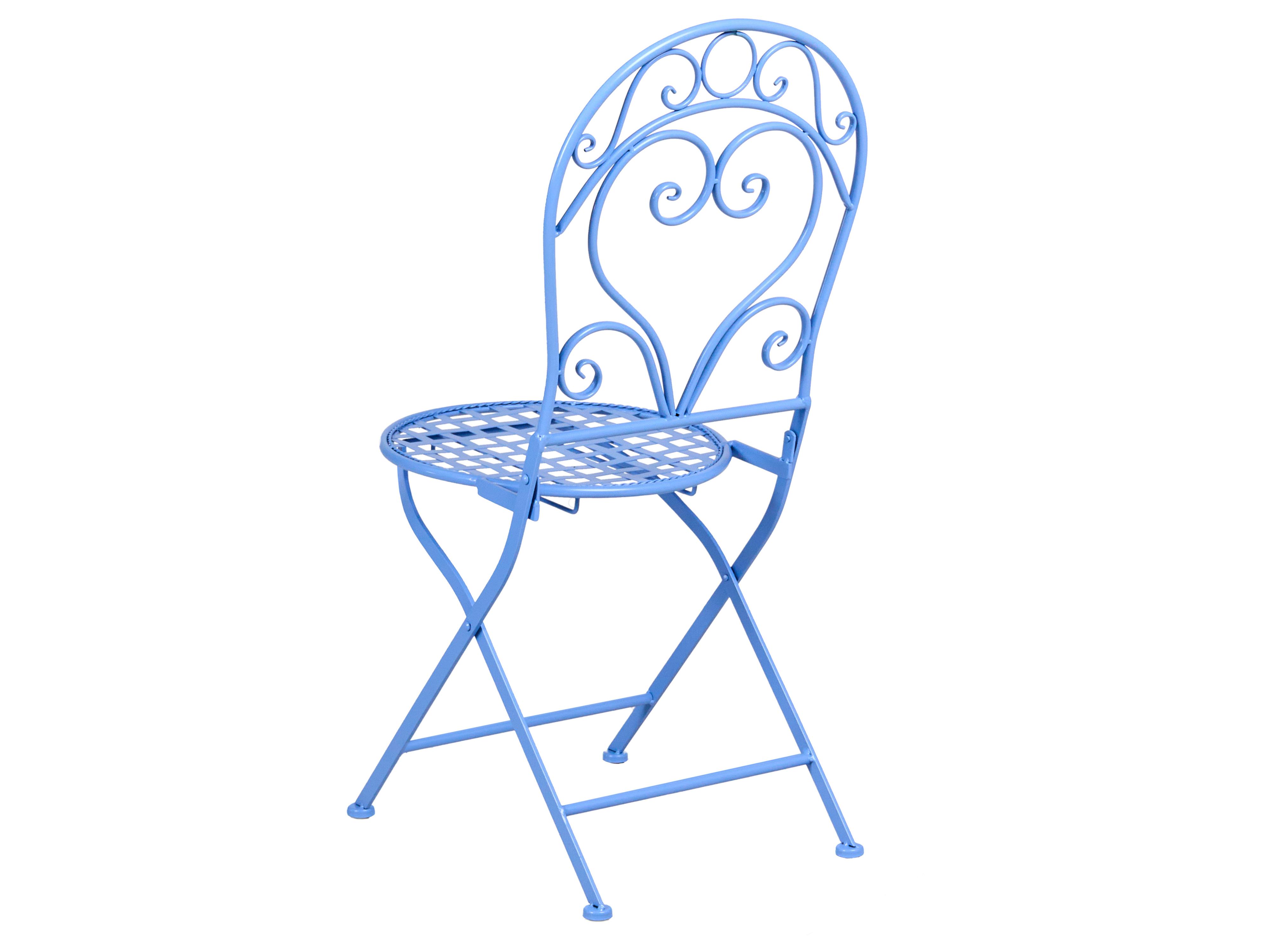 Bistroset ALBINIA Metaal Blauw