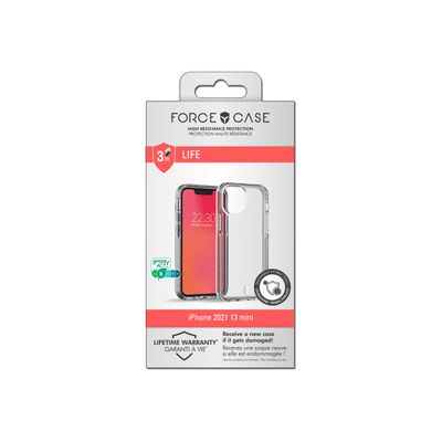 Force Case Life - coque de protection pour Iphone 13 Mini - transparent